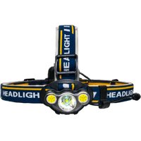 UltraFire K03 LED Headlamp 7 Modes Red Light 90° Adjustable Lightweight Headlight Torch for Camping Hiking Emergency AAA Battery