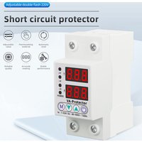 Adjustable Digital Voltage Relay 220V 40A/63A Household Circuit Breaker Surge Protector Limit Over And Under Current Protection