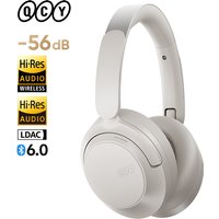 QCY H3S Over Ear Headphone Wireless Bluetooth 6.0 Hi-Res LDAC Spatial Sound Earphone Dual Driver -56dB Adaptive ANC Headset 102H
