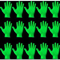 Glow in the Dark Party Supplies UV Black Light Reactive Gloves for Neon Party Decorations Bar Costume Props