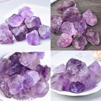 Natural Light Amethyst Crystal Minerals Landscape Rock Specimen Mineral Decorative Bulk Irregular Shape Raw Stone Home Decor