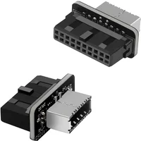 NEW Internal Vertical Header Splitter USB Front Panel Adapter for Type C USB3.0 19/20Pin Male to Type-E Female Connector Adapter