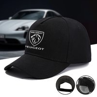 Universal Car Outdoor Summer Sports Hat Baseball Caps Adjustable Sunscreen Hat For Peugeot 306 406 207 307 3008 407 301 308 2008