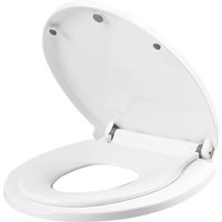 Double Layer Toilet Seat with Built in Potty Training Seat Cover Slow Close Fits Both Adult And Child 변기뚜껑