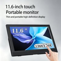 11.6-inch portable monitor, compatible with HDMI, laptop second screen, game extension display, suitable for Switch/PS4/Xbox