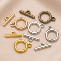 10 Sets OT Clasp Round IQ Toggle End Clasp Clip Connectors For Craft DIY Necklace Chain Bracelets Findings Jewelry Making
