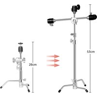 SH 31x18.5x7cm Adjustable C-stand Three-position Tripod Multi-functional Universal Lamp Stand Suitable For Live Broadcast Light