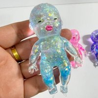 Stress Relief Toy Squishy Baby Shape Squeeze Toy Stretchable Slow Rising Desk Fidget Toy for Adults Stress Anxiety Relief Gifts