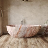 Italian luxury egg-shaped bathtub, freestanding stone bathtub, easy to clean, conforms to the human body curve, customize