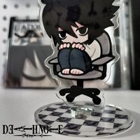 Anime Death Note Cosplay L.Lawliet Acrylic Stand Desktop Decoration Standing Plate Unisex Collection Prop