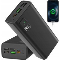 Wysokopojemnościowy power bank o pojemności 30000 mAh z funkcją szybkiego ładowania i inteligentnym systemem ochrony, przenośna zewnętrzna ładowarka kompatybilna z telefonami komórkowymi, tabletami,
