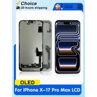 OLED For iPhone 11 12 13 14 15 16 17 Pro Max 14 15 Plus LCD 3D Touch For iPhone X XR XS Max LCD 12 Mini Display Digitizer Screen