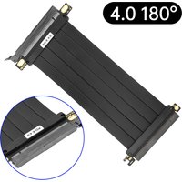 20CM PCI-E 3.0 4.0 X16 Riser Cable Video Card EMI Shielded High-Speed Flexible Extender PCI Express Gen 4 GPU Extension Cord