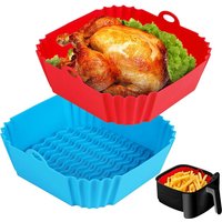 Reusable Air Fryer Silicone Liners Pot Non-Stick Airfryer Basket Cooking Gadgets Baking Tray Pizza Pan Oven Kitchen Accessories