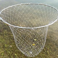 Outdoor 70/80cm Double Line Braided Mesh Fishing Landing Net Fishing Tools Mesh Hole For Bass Trout Catch Luring Accessories