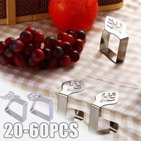 20-60 Stück Tischdeckenklammern für Hochzeiten, Runde Tischdeckenhalter, DIY Party Tischdekoration Zubehör, Edelstahl Tischdeckenklammern