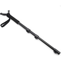 Aluminum Hunting Shooting Accessory V Shaped Rotating Yoke Monopod Telescopic Shooting Stick Portable w/ Anti-lost Wristband