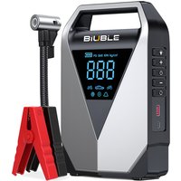 1500A Spitzenleistungs-Autobatterie-Starterkit, mit 150 PSI Luftkompressor, Starthilfekabel-Box, tragbarem Starter für 12L Benzin-/10,0L Dieselmotoren, LCD-Display, 3-Modus-LED-Taschenlampe, schnellem