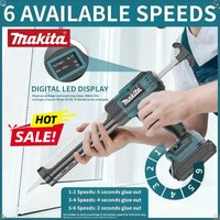 Makita18v Wireless Glass Doors Windows Filling Sewing Gun Tool Electric Glass Glue Gun Cement Glass Adhesive Glue Seal Sealant