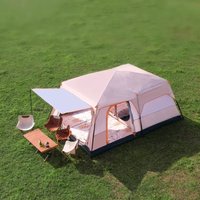3-4/ 5-8/10 Person Large Family Camping Tent Two Rooms Outdoor Waterproof Tent