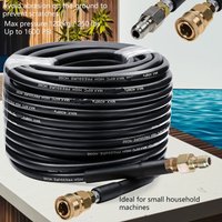 Sewer Jetter Kit,5800PSI 1.45m Nozzle Hose+2.20m 3/8 Quick Connect Hose for Pressure Washer,Drain Unclog & Auto Washing