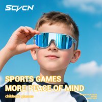 SCVCN Children Sunglasses Outdoor Sports Glasses UV400 Male and Female Children Skateboarding Bike Running Sunglasses