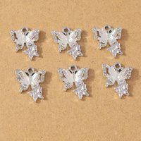 10pcs Rhinestones Crystal Butterfly Pendants Charms for Jewelry DIY Necklace Earrings Bracelet Accessories Supplies