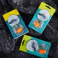 WEIHE 1pcs Fly Fishing Micro String Hooks, 3 Hooks per Set, Lure Accessory Fishing Hooks