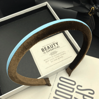 Karlan suede narrow edge hair clip headband for women's new style temperament hair strap headpiece pressure hair wash headband