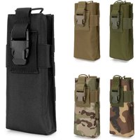 Tactical Molle Radio Walkie Talkie Pouch Waist Bag Holder Pocket Outdoor Sports Camping Radio Magazine Mag Pocket