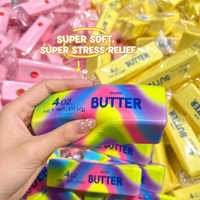 Slow Rising Butter Stick Squishy Toy Soft Elastic Squeeze Fidget Portable Stress Relief Sensory Toy Anxiety Office Relaxation