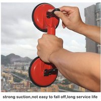 Glass Suction Cups Heavy Duty Aluminum Vacuum Plate Handle Glass Holder Hooks Tile for Suction Cup Lifter/Moving Glass/Dent Pull