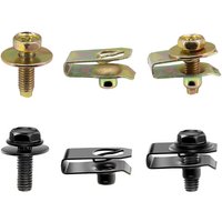 Car Body Metal Bolts U-nut Clips M6 Engine Cover Undertray Splash Shield Guard Bumper Fender Liner Retainer Fastener Rivet Screw