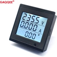 AC 6-200V 20A Spannung Strom Meter LCD Digital Display Strom Energieverbrauch Zeit Frequenz Multifunktions Tester mit Alarm