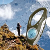 Electronic Altimeter Carabiner Altimeter Handheld Thermometer Outdoor Fishing Weather Forecast Mode Meter Outdoor Gadget
