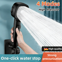 For Xiaomi Shower Head 4 Mode Handheld One Button Water Stop Massage High Pressure Abs Filter Shower Head Bathroom Accessories