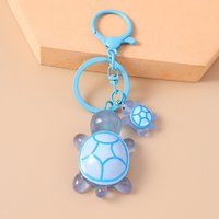 Cartoon Colorful Resin Animal Turtle Keychains for Car Key Souvenir Gifts for Women Men Handbag Pendant Keyrings DIY Accessories