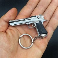 Mini Toy Gun Pistol Keychain Metal Weapon Model 4 Scale Collectible Small Size Ideal Christmas Gift for Adults And Kids