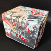 Yugioh Blazing Cartesia Fusion Deployment Deck Box Yu-Gi-Oh! TCG OCG Trading Cards Pu Leather Storage Box 100+