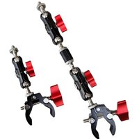 1 Set Photography Accessories Camera Metal Super Clamp With Double Ball Head Magic Arm For Monitor Light Mic Phone Mount
