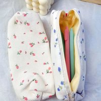 1 Pieces Lytwtw's Kawaii Cute Cartoon Flower Pen Pencil Bag School Office Supplies Stationery Receive Tools Case