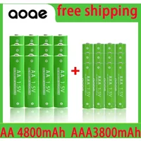 1.5V Rechargeable AA AAA 4.8-3.8Ah Battery For Torch Toys Clock MP3 Player Replace Ni-Mh Battery Delivery within 15-25 days