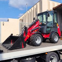 Construction Machinery Articulated Small Front Loader Kubota Engine Mini Loader Agricultural Farm Wheel Loader Customized Sale