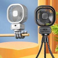 5000mAh Camping Fan Rechargeable Baby Stroller Fan Desktop Portable Circulator Electric Fan Octopus Fan Outdoor Handheld Fan