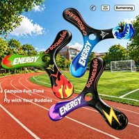New Flying Disc Toy for Outdoor Sports, Soft Touch EVA Foam, Return Dart, Three-Leaf Spinner, Summer Camping Outdoor Toys
