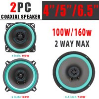 2PCS 4/5/6.5 Inch Car Speakers HiFi Coaxial Car Door Subwoofer Universal Automotive Audio Music Full Range Truck Stereo Speaker