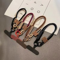 Anti-loss British Style Color Collision Cell Phone Wrist Strap Mobile Phone Lanyard Mobile Hang Chain Beads SJGS20