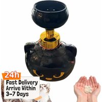 Cat Paw Print Foam Soap Dispenser Refillable Hand Sanitizer Press Bottle Creates Paw-Shaped Bubbles for Bathroom Kitchen