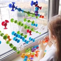 Saugnapf-Spielzeug, weiches Dart-Set, Bausteine Pop-Sauger-Spielzeug, Zappelspielzeug für Kinder, interaktives Eltern-Kind-Spiel