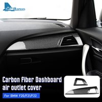 AIRSPEED Carbon Fiber for BMW F20 F21 F22 1 2 Series Accessories Interior Trim Car Dashboard Panel Air Outlet Vent Cover Sticker image 4